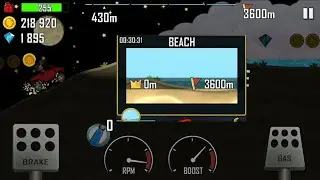 BEACH DRIVE AT NIGHT - Daily Challenge - Gameplay Walkthrough #hillclimbracing2