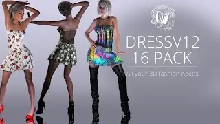 CC3\CC4-iClone7\iClone8- DressV12- 16 pack_Video2