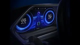 HMI Car Dashboard Cluster UI Design & Animation