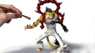 Sculpting  Awakened Rob Lucci ONE PIECE FIGURE 【CLAY ART】