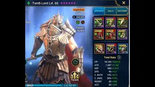 Dragon 25, solo with Tomb Lord and some food - Raid  Shadow Legends