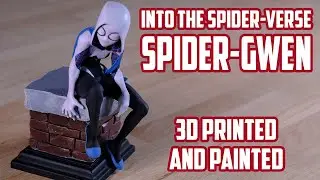 Spider Gwen 3D Printed and Painted - How to make your own