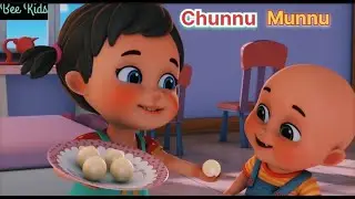 Chunnu Munnu The Do Bhai  Cartoon | Hindi Rhymes for Children | Bee Kids 11