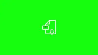 Download icon green screen.