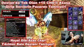 PHALANKS666 - Destan'da Tek Olan +10 CHD'li Asasa Girip Serverin Pazarını Tanıtıyor! | Knight Online