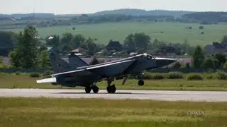Прилет пилотажной группы РУСЬ