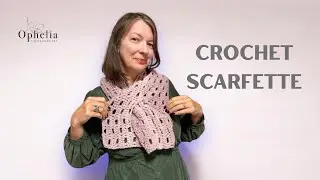 Quick And Easy Crochet Scarfette // The Keyhole Scarfette
