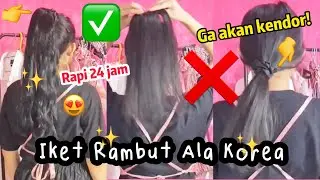 Cara Mengikat Rambut Ponytail ala Korea Cuman 1 menit! Ponytail Tips & Tricks | nadiSSE