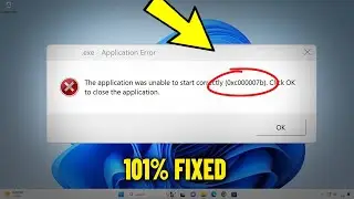 The application was unable to start correctly 0xc000007b in Windows 11 / 10/8/7 - How To Fix Error ✅