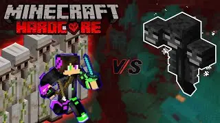 Beating the wither boss | Minecraft Hardcore Ep. 8