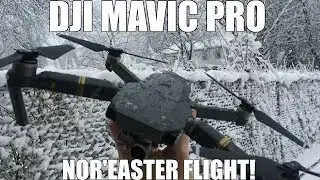 NJ Nor'easter Drone Flight Video ❄️(DJI Mavic Pro)