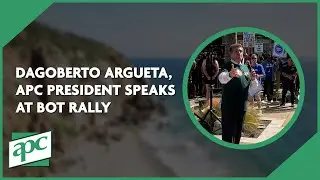 Dago Argueta Speaks at  the Rally at the Board of Trustees Meeting