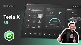 C# Tutorial - Tesla X - EV Dashboard - Bunifu Framework C# .NET