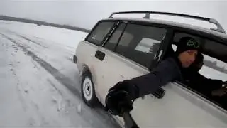 Дрифт на  ВАЗ-2104