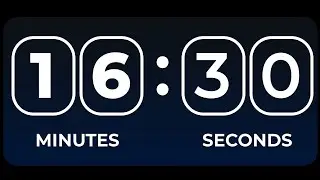 16 Minutes 30 Seconds Timer Count Down Alarm Clock | 990 Seconds