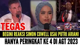 TEGAS❗Begini Reaksi Simon Cowell Saat Putri Ariani Berada Di Peringkat Ke 4 AGT 2023‼️