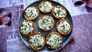 Мини жульен в тарталетках - быстрая и вкусная грибная закуска