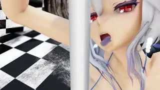 【MMD】弱音ハクちゃんがポールダンス踊りました。異空間ステージ