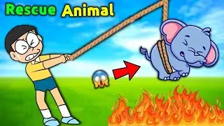 Nobita Saving Animals 😱 || Funny Game