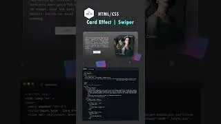 card Swiper using html and CSS #css #html #javascript #javascript_tutorial
