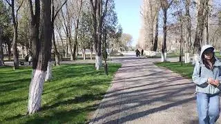 Тараз(Джамбул)Весна в парке Победы, Женис парк. Напротив 3-го микрорайона