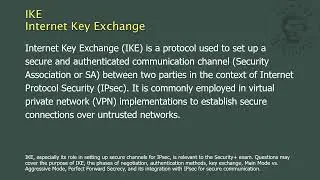 IKE - Internet Key Exchange