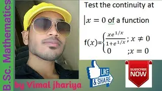 test the continuity at x=0