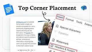 How to put your last name in the top right corner in google docs