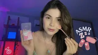 ASMR ME MAQUIANDO | SONS RELAXANTES E CONVERSA SUAVE PARA DESCONECTAR 💤