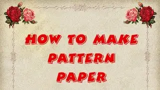 How To Make Pattern Paper For Craft At Home|Pattern Sheet Making Ideas|Designer sheet For Craft