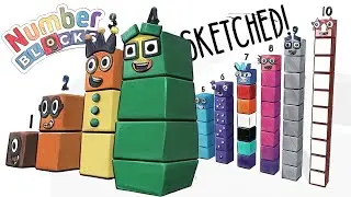 Bouncy Softbody NumberBlocks Storyboard Sketch Pt.1