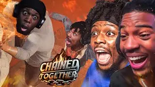 4 STUBBORN IDIOTS PLAY CHAINED TOGETHER!!!