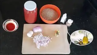 Lebanese Rustic Bulgur Pilaf in Tomato Sauce - برغل وبندورة لبنانية