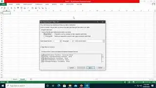 Import data from text file using excel