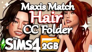 Female Hair CC Folder The Sims 4 Maxis Match Hairstyles 🔴 Part 1