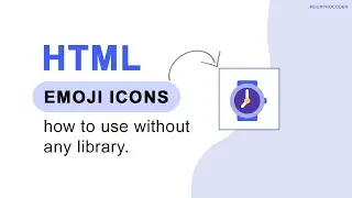 HTML Emoji Icons | How to use HTML Icons Or Emoji