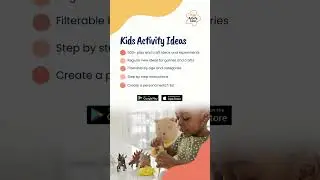 Kids Activity Ideas App | 500+ play and craft ideas for kids | Download now!
