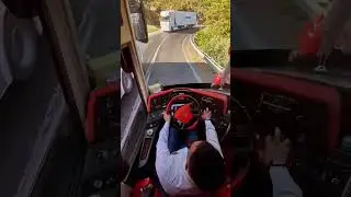 Expert driver of Mercedes bus🔥☠️ #viral #shorts