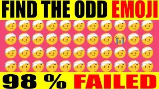 HOW GOOD ARE YOUR EYES TEST YOUR BRAIN POWER  | Find Odd Emoji | Emoji Puzzle Quiz | BRAIN THERAPY