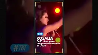 #Rosalia en 2008. Era la primera actuación ante las cámaras de la cantante y fue rechazada