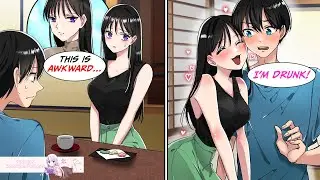 [Manga Dub] The setup was awkward until she became drunk... [RomCom]