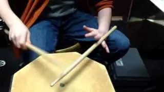 Having fun with the fulcrum point of a drum stick.