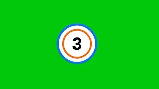 Countdown Timer 3 Seconds Green Screen ✅ | Timer Countdown