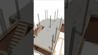 House construction process animation 
