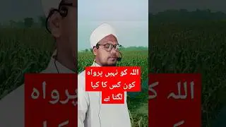 اللہ کو نہیں پرواہ کوں کس کا کیا لگتا ہے Islamic Shorts Videos #islamicshorts