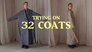 Trying on all my coats for fall