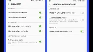 Enable & Disable Vibration during Answering / Ending Calls and Use Power Key for Ending Calls
