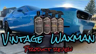 Full Line Up Review Of Vintage Waxman Car Care Products!