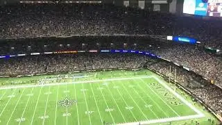 Saints fans chant 