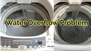 Top load washing machine overflow || Lg automatic washing machine drain problem || water overflow